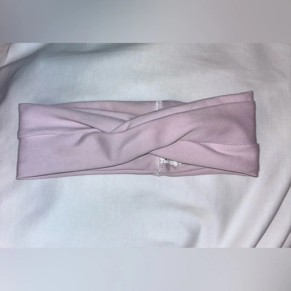 Athleta Twist Front Headband | One Size | Mauve Pink